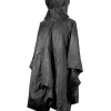 Poncho Ripstop Schwarz