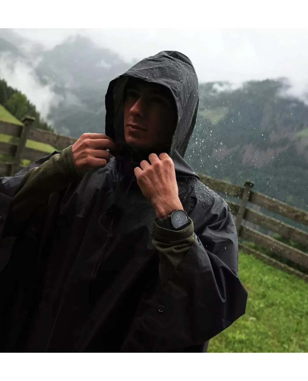 Poncho U.S. Model Black Schwarz
