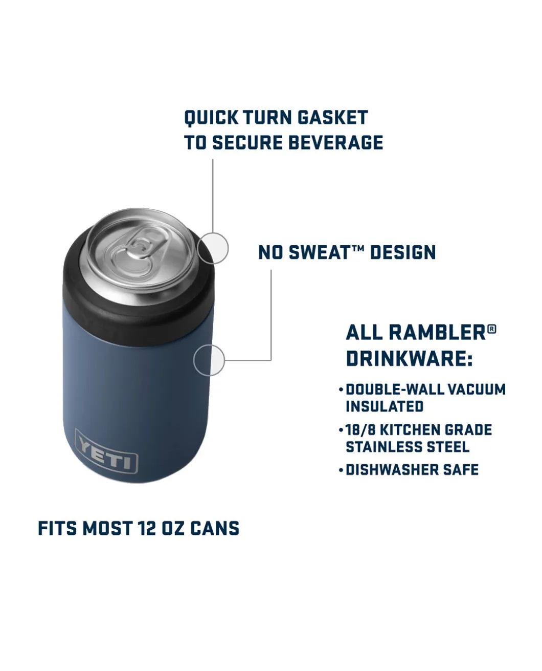 Rambler Colster Can Insulator Black Schwarz