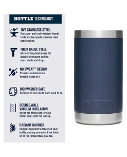 Rambler Jr 12 Oz Kids Bottle Navy Blau
