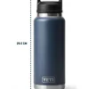Rambler 36 oz Bottle Chug Black Forest Green Grün