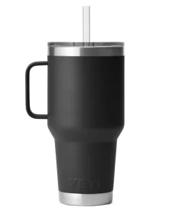 Rambler 35 Oz Straw Mug Black Schwarz