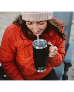 Rambler 25 Oz Straw Mug Navy Dunkelblau