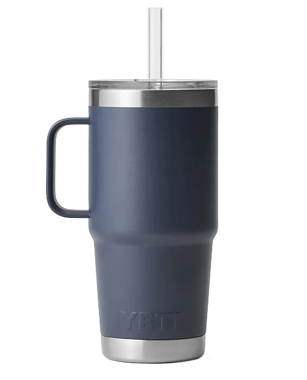 Rambler 25 Oz Straw Mug Navy Dunkelblau