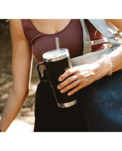 Rambler 25 Oz Straw Mug Navy Dunkelblau