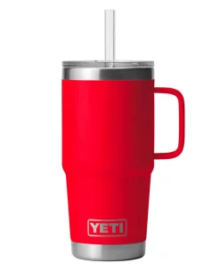 Rambler 25 Oz Straw Mug Rescue Red