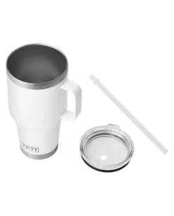 Rambler 35 Oz Straw Mug White Weiss