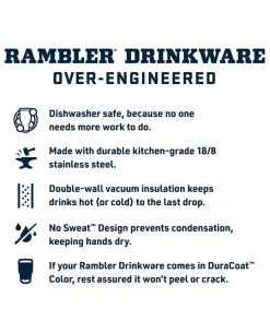 Rambler 10 Oz Tumbler Black Schwarz