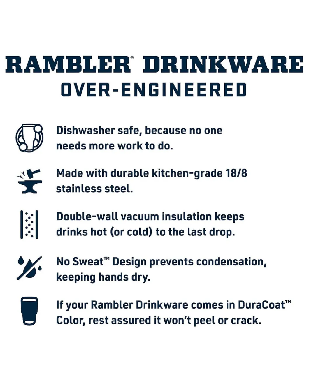 Rambler 10 Oz Tumbler Black Schwarz