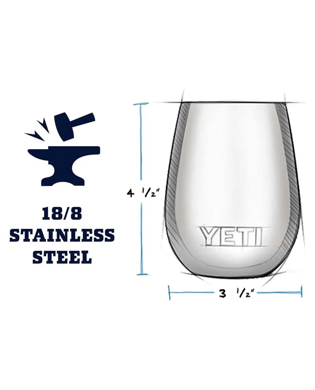 Rambler 10 Oz Wine Tumbler Rescue Red Rot