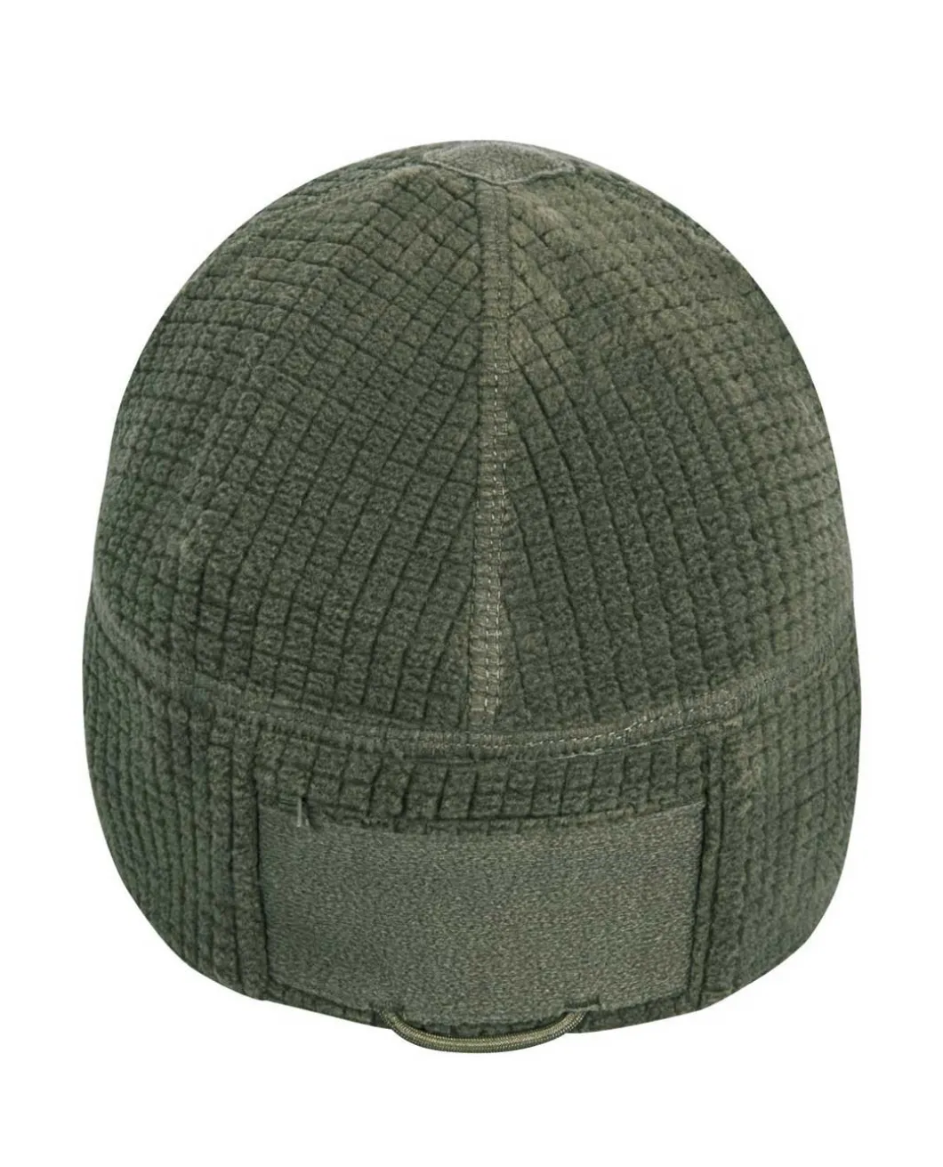 Range Beanie Grid Fleece Olive Green
