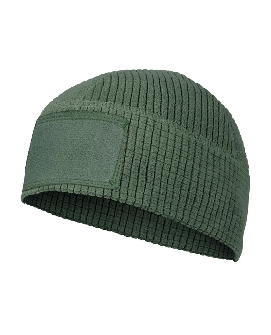 Range Beanie Grid Fleece Olive Green