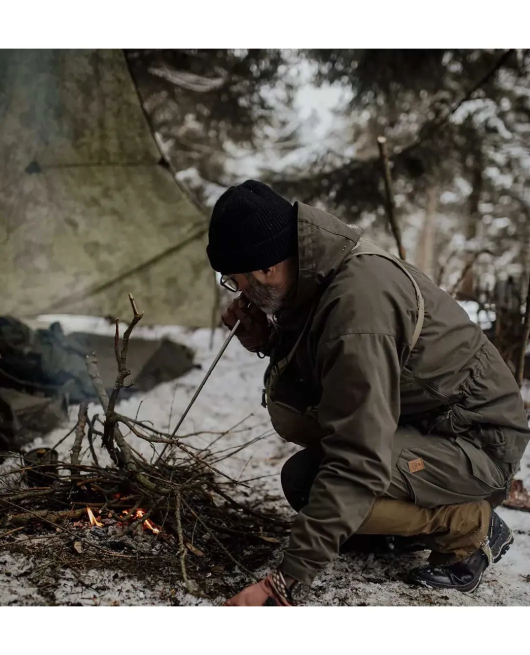 SAS Smock Duracanvas Black Schwarz