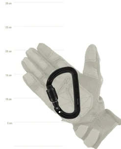 Sm'D Screw-Lock Karabiner Black Schwarz