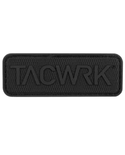 Square Rubber Patch Black Schwarz