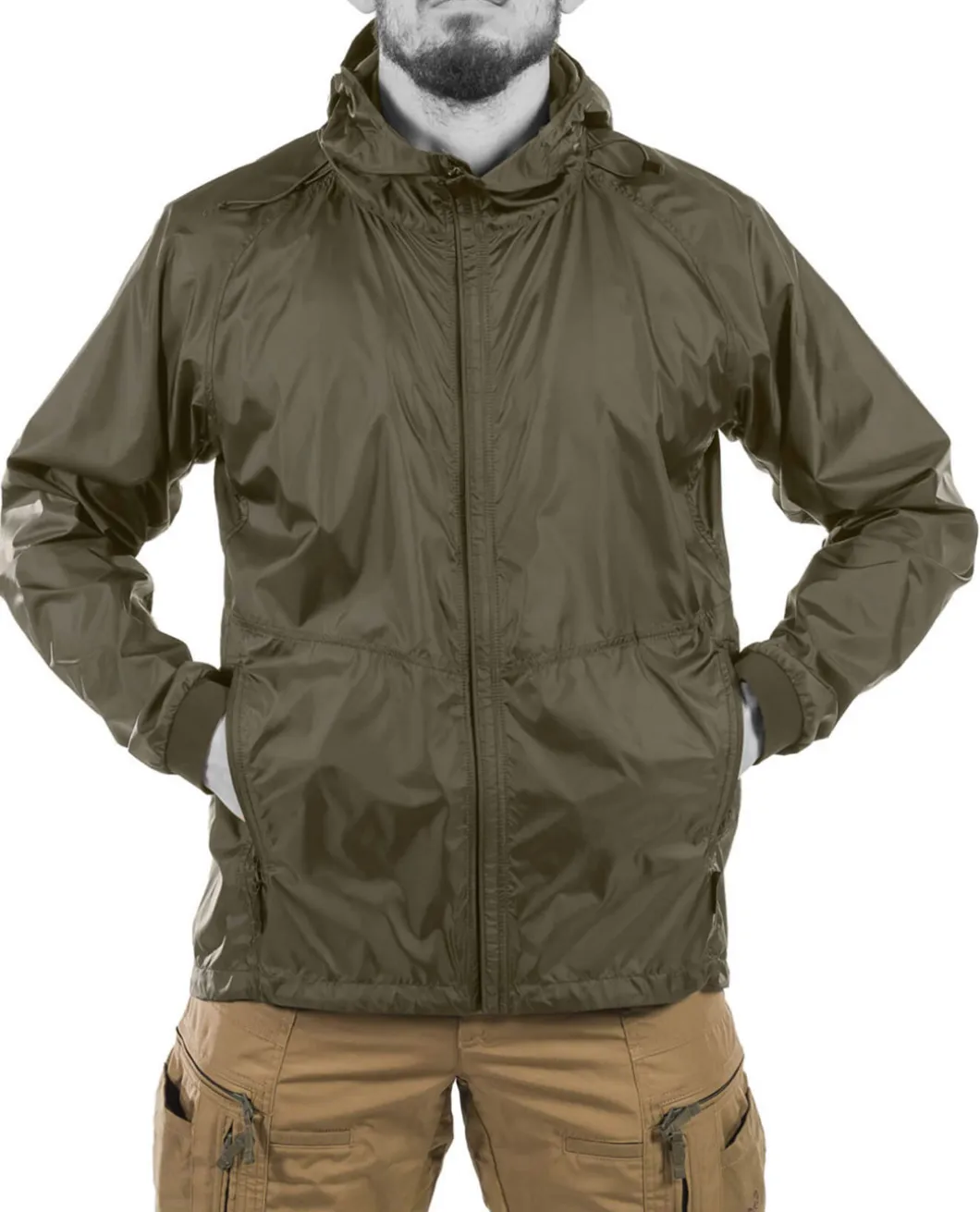 Storm Chaser Windbreaker Jacket Brown Grey