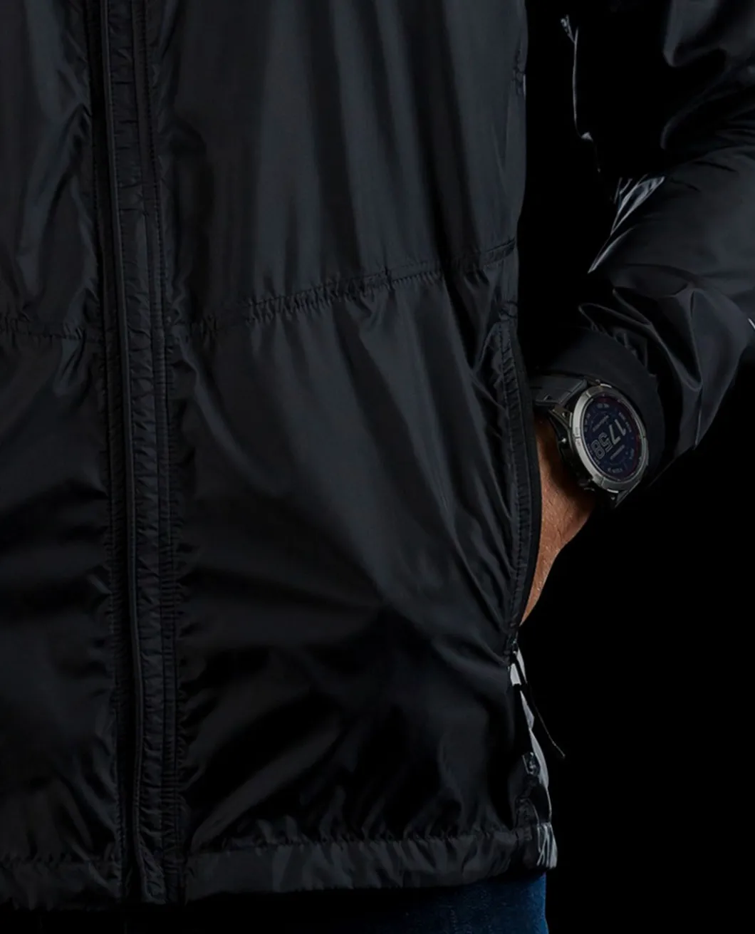 Storm Chaser Windbreaker Jacket Black Schwarz