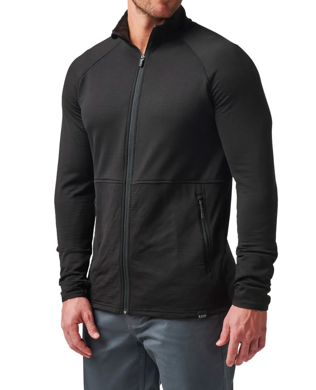 Stratos Full Zip Black Schwarz