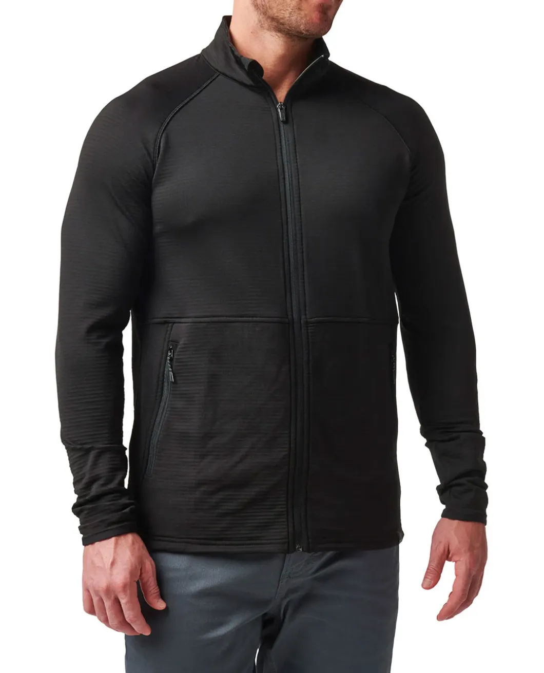 Stratos Full Zip Black Schwarz