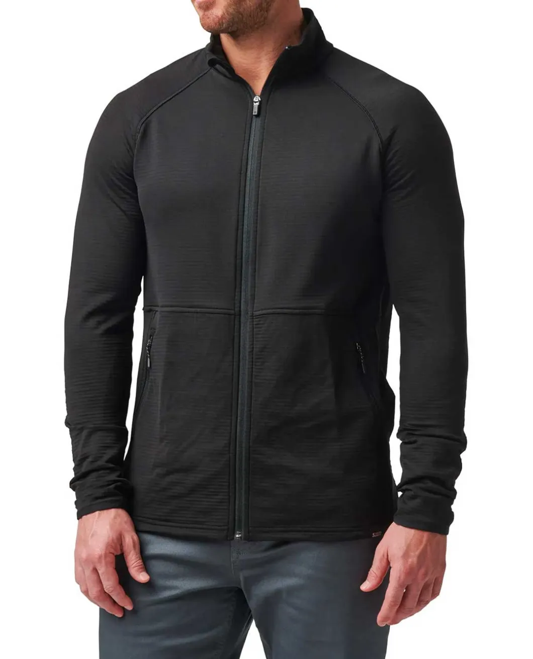 Stratos Full Zip Black Schwarz