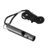 Survival Whistle Aluminum Black Schwarz