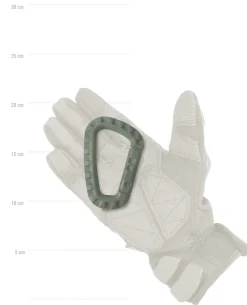 TacLink Karabiner Grau-Grün