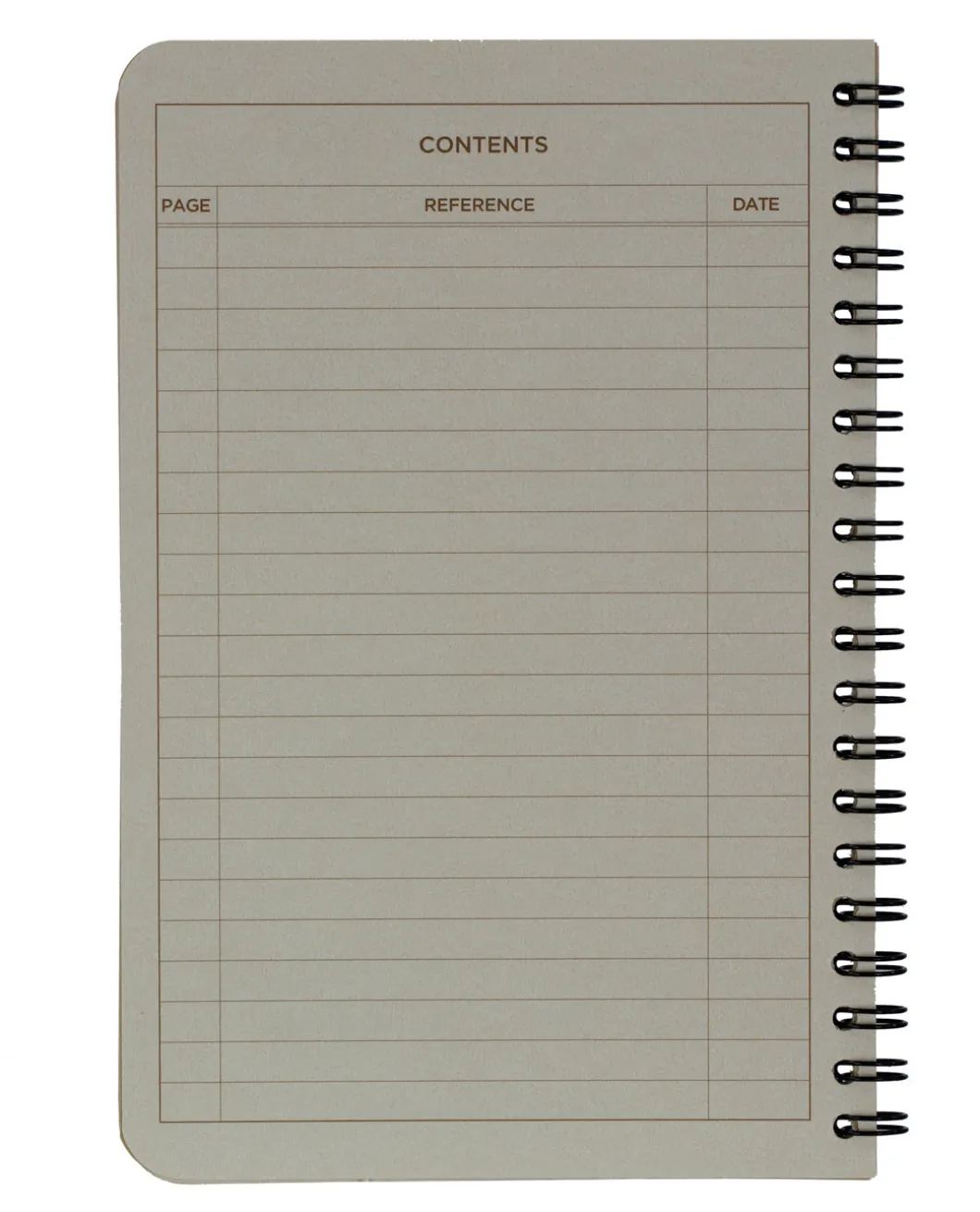 Tactical Side Spiral Notebook 4 5/8" x 7" Tan