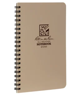 Tactical Side Spiral Notebook 4 5/8" x 7" Tan