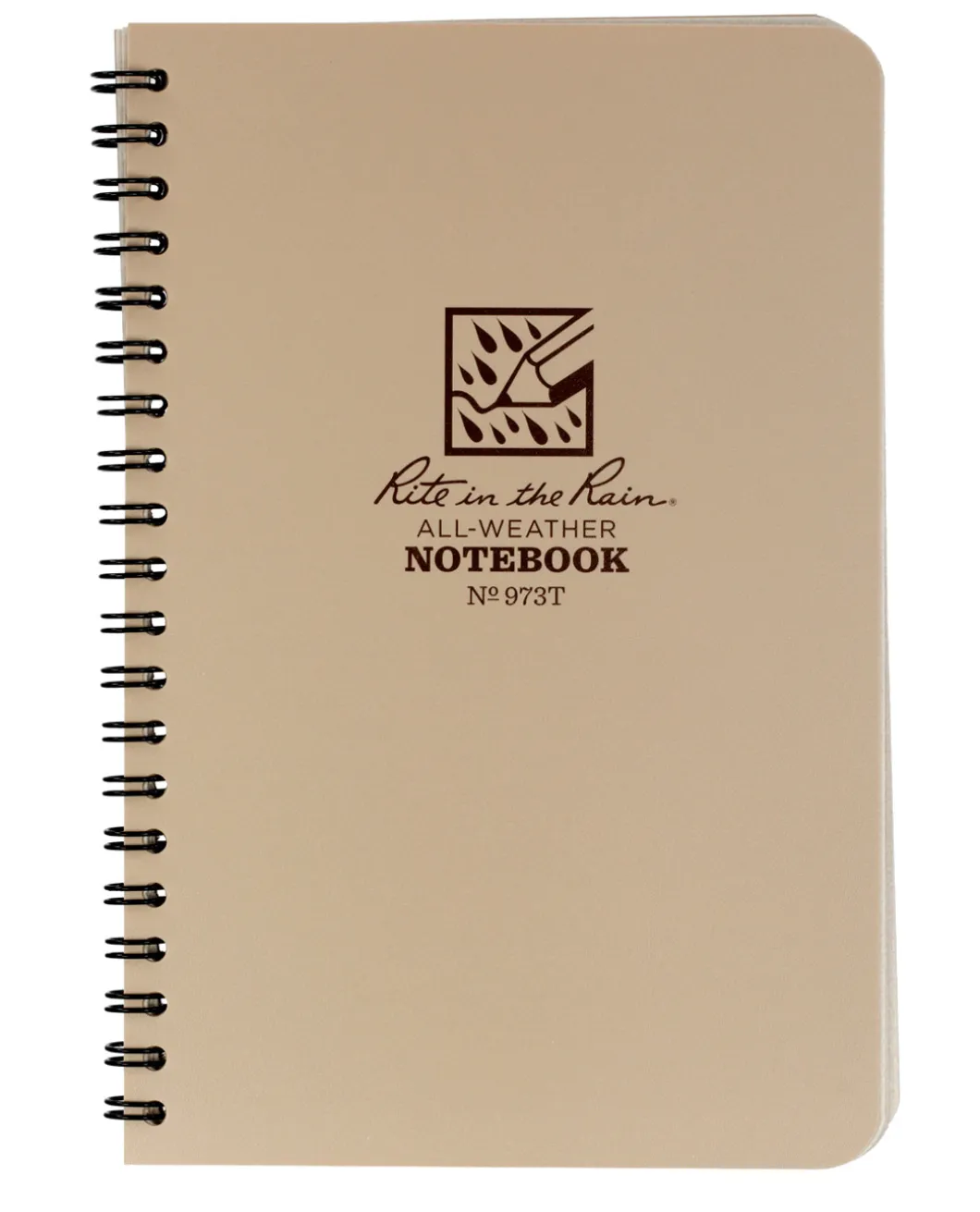 Tactical Side Spiral Notebook 4 5/8" x 7" Tan
