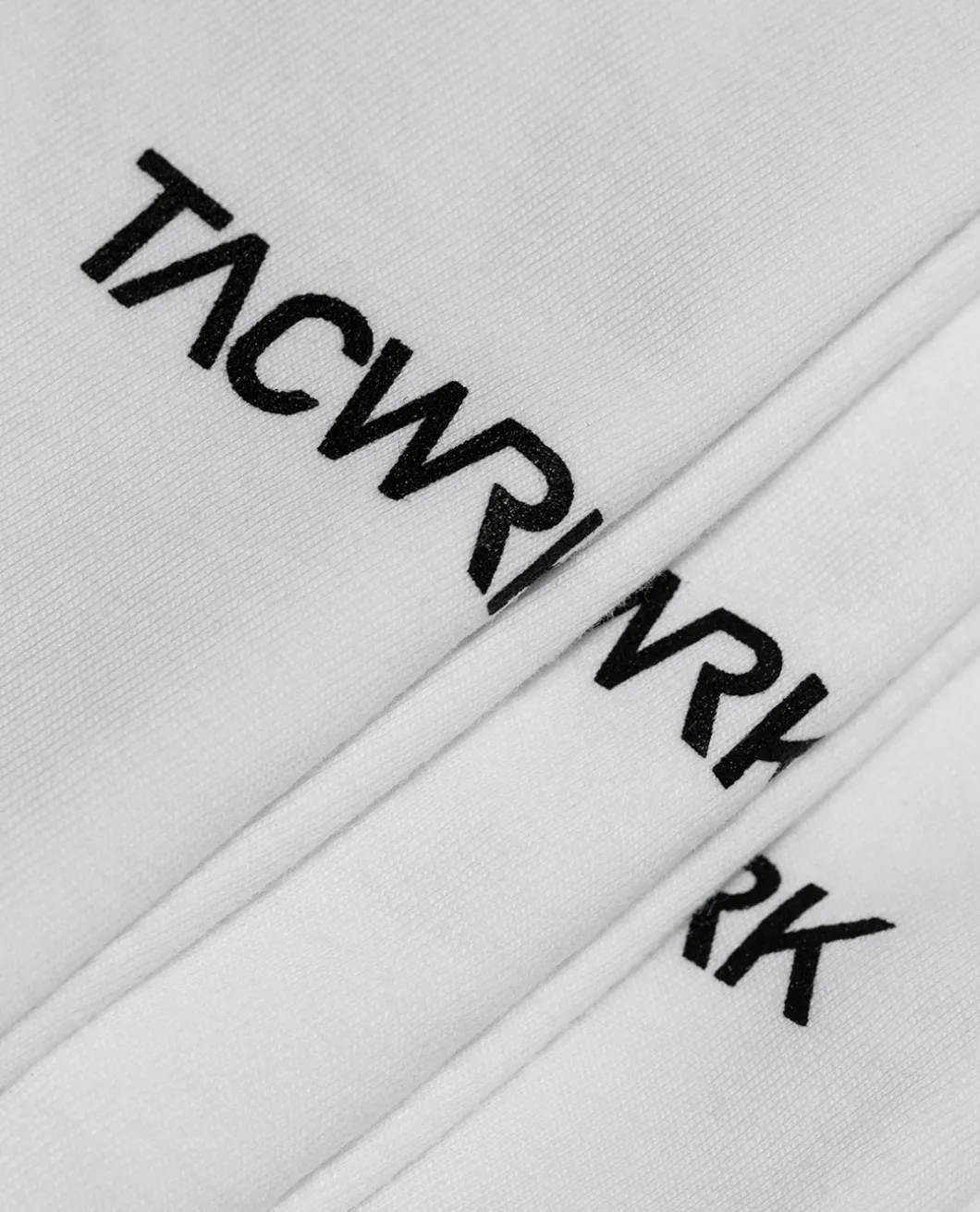 TACWRK 3er Pack T-Shirts Weiß