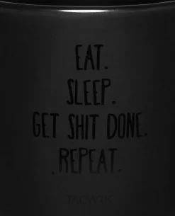 Tasse Eat Sleep Black on Black