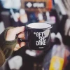 Tasse Get Shit Done Schwarz Metall