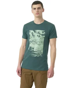 T-Shirt Adventure Is Out There Dark Azure