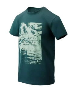 T-Shirt Adventure Is Out There Dark Azure