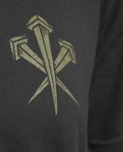 T-Shirt Black Logo Nails Ranger Green