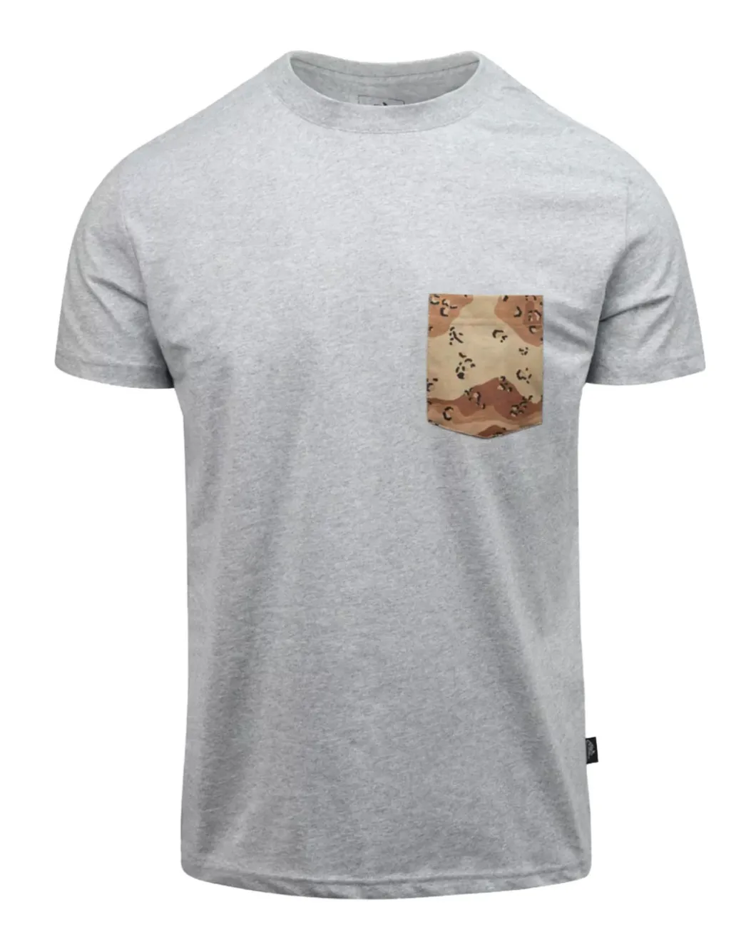 T-shirt (6 Color Desert Pocket) Mid Grey Melange