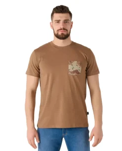 T-shirt (6 Color Desert Pocket) Mud Brown
