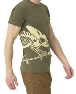 T-Shirt (Full Body Skeleton) Black Schwarz
