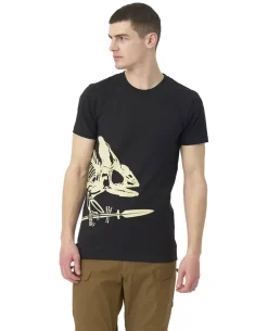 T-Shirt (Full Body Skeleton) Black Schwarz