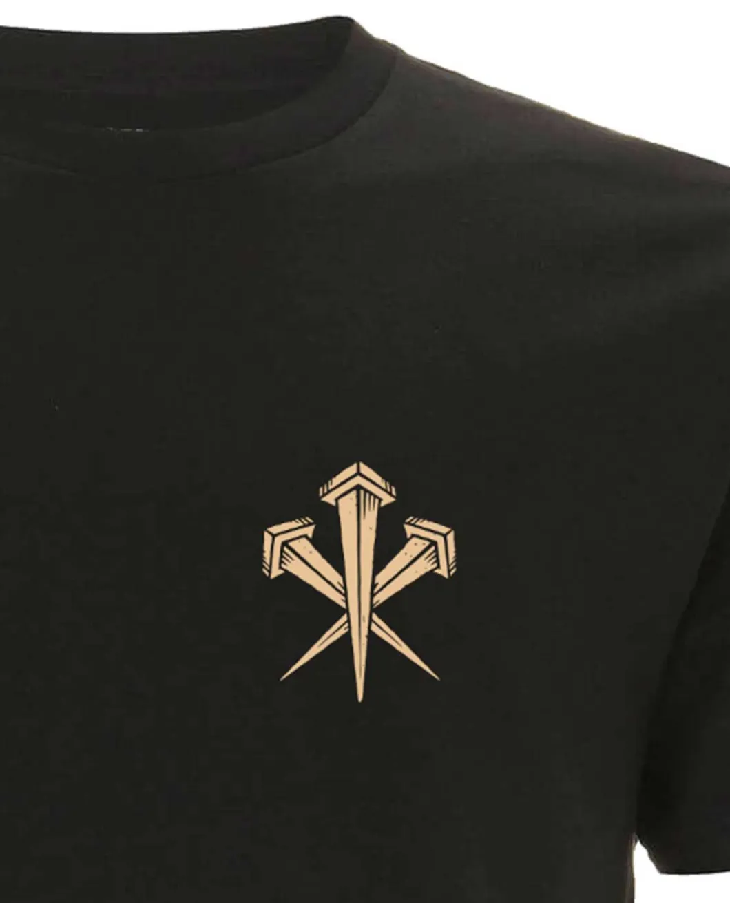 T-Shirt Logo Nails FDE Black Schwarz