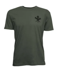 T-Shirt Ranger Green Logo Nails Black Schwarz