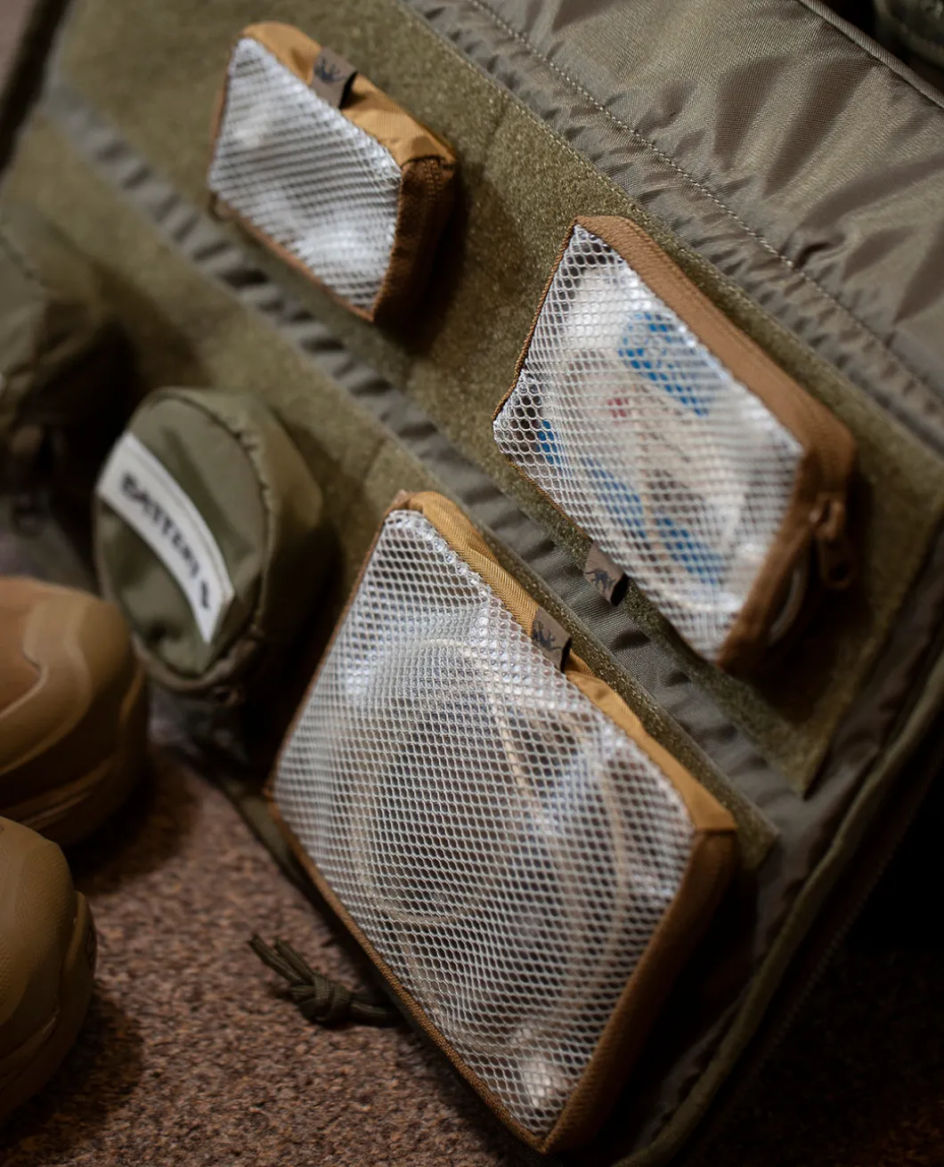 TT Mesh Pouch VL Set Coyote Brown