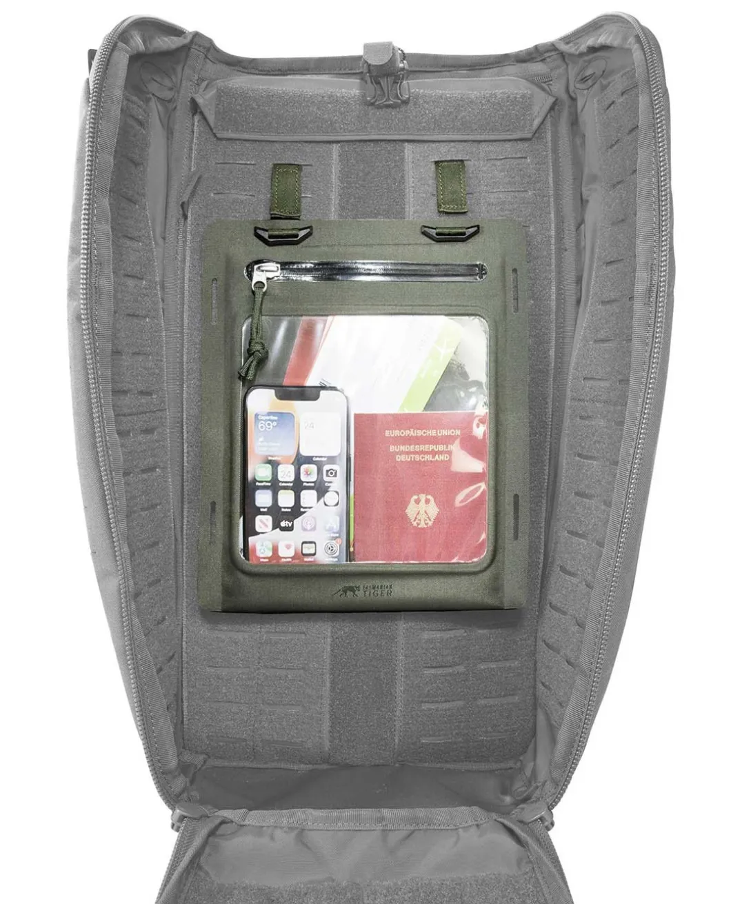 TT W-Pouch A5 WR Steingrau Oliv