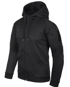 Urban Tactical Hoodie FullZip Black Schwarz