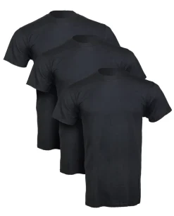 Utili-T Short Sleeve 3 Pack Black Schwarz