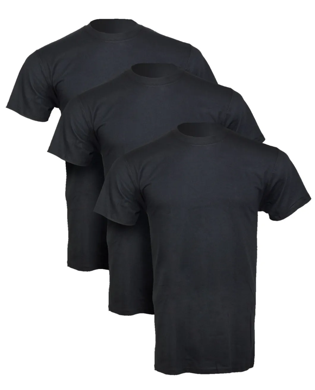 Utili-T Short Sleeve 3 Pack Black Schwarz