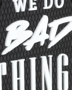 We do Bad Things to Bad People Key Holder Black