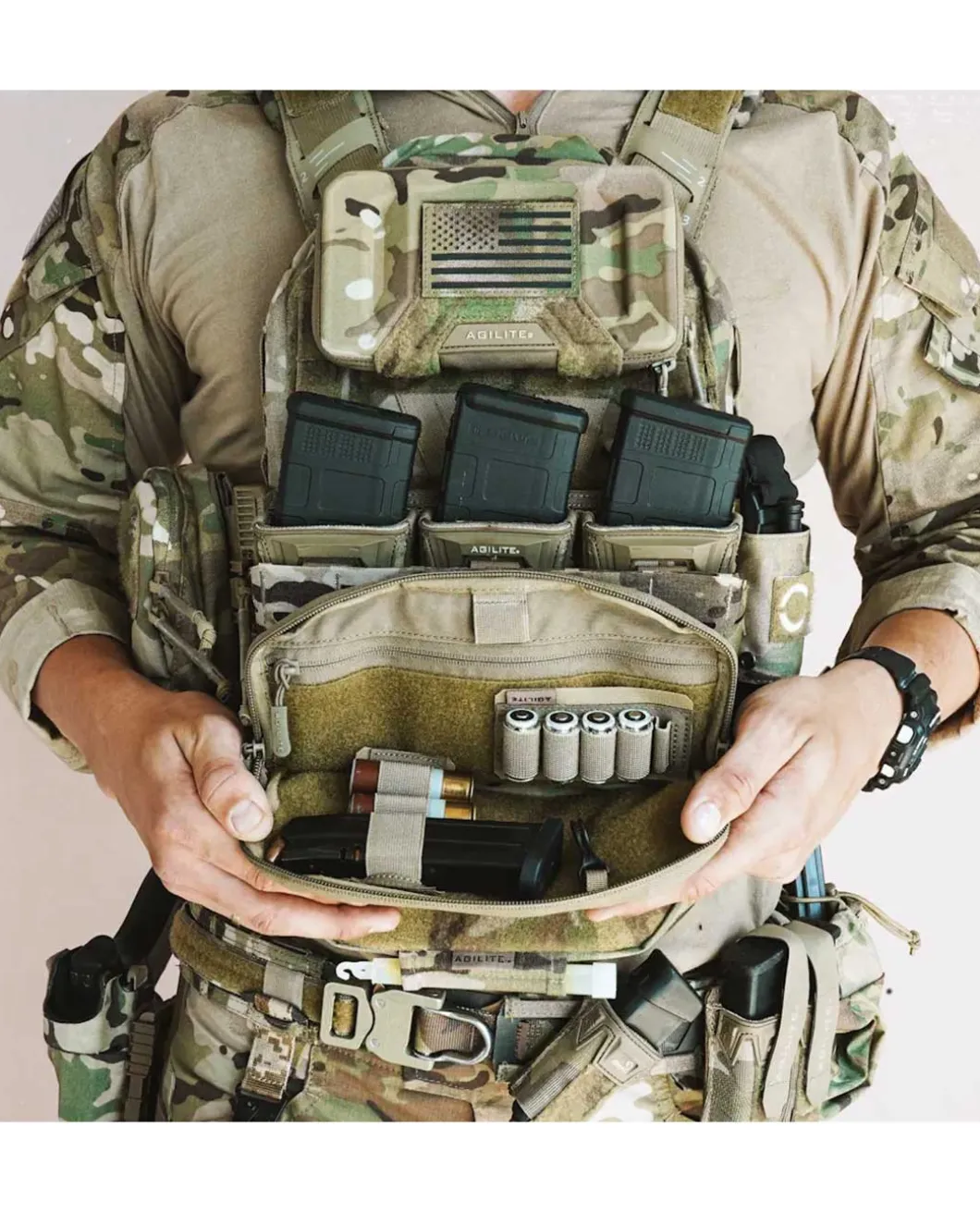 Wide Admin Pouch Ranger Green