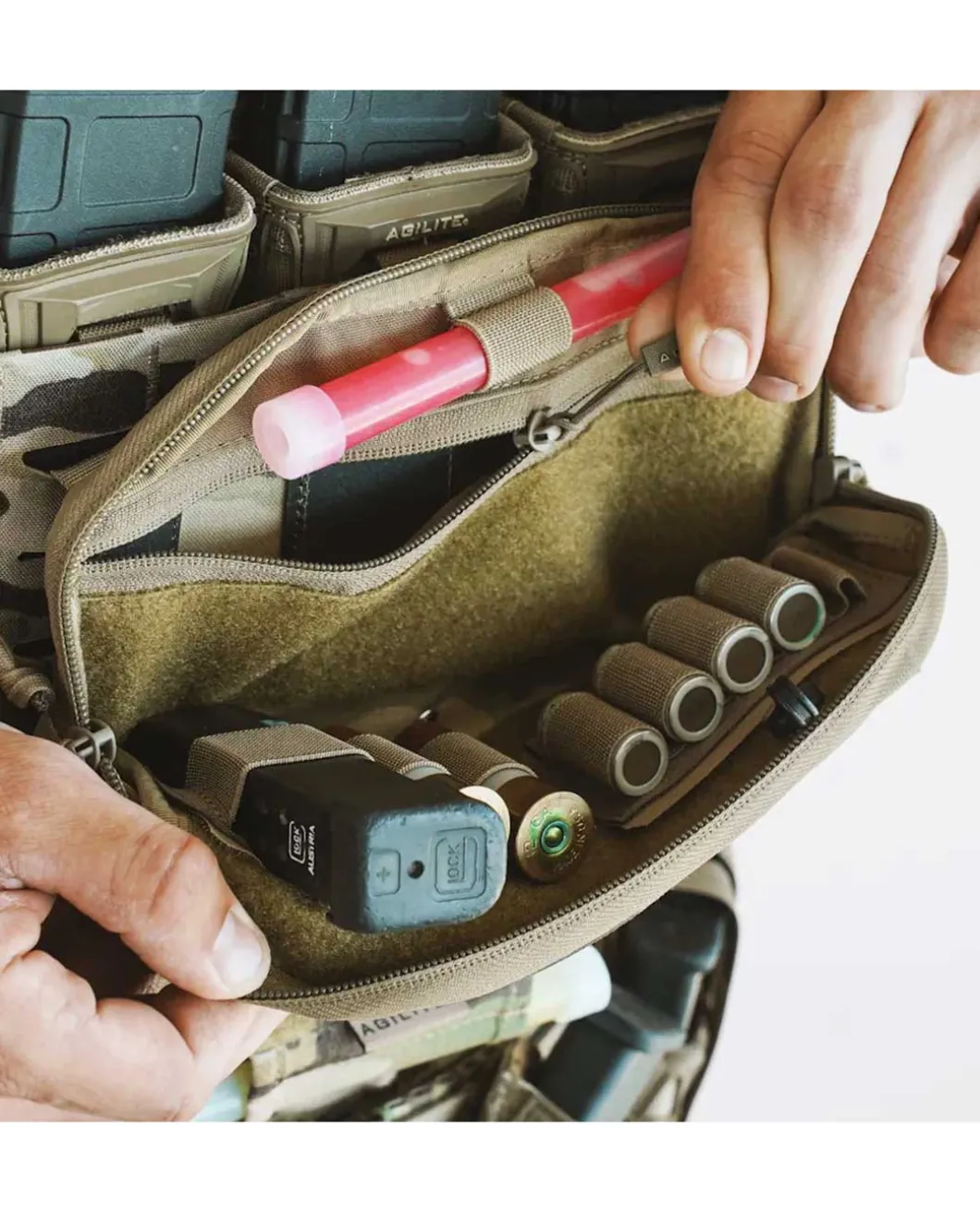 Wide Admin Pouch Ranger Green