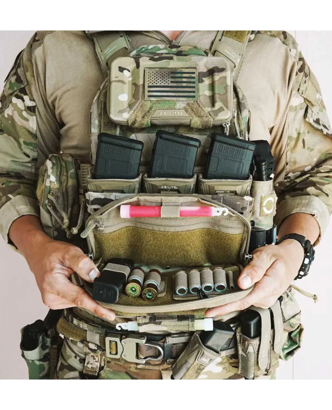 Wide Admin Pouch Ranger Green
